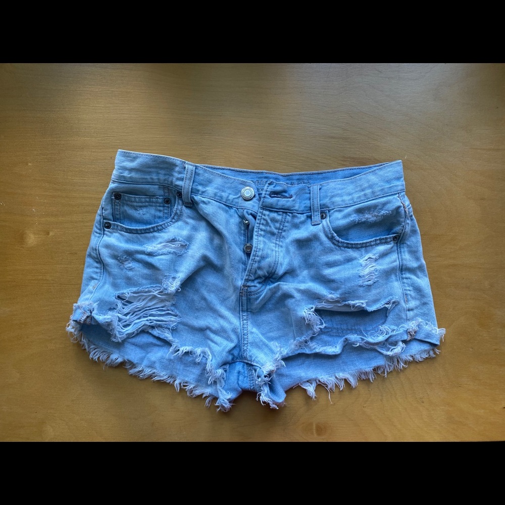 American Eagle Ripped Booty Shorts